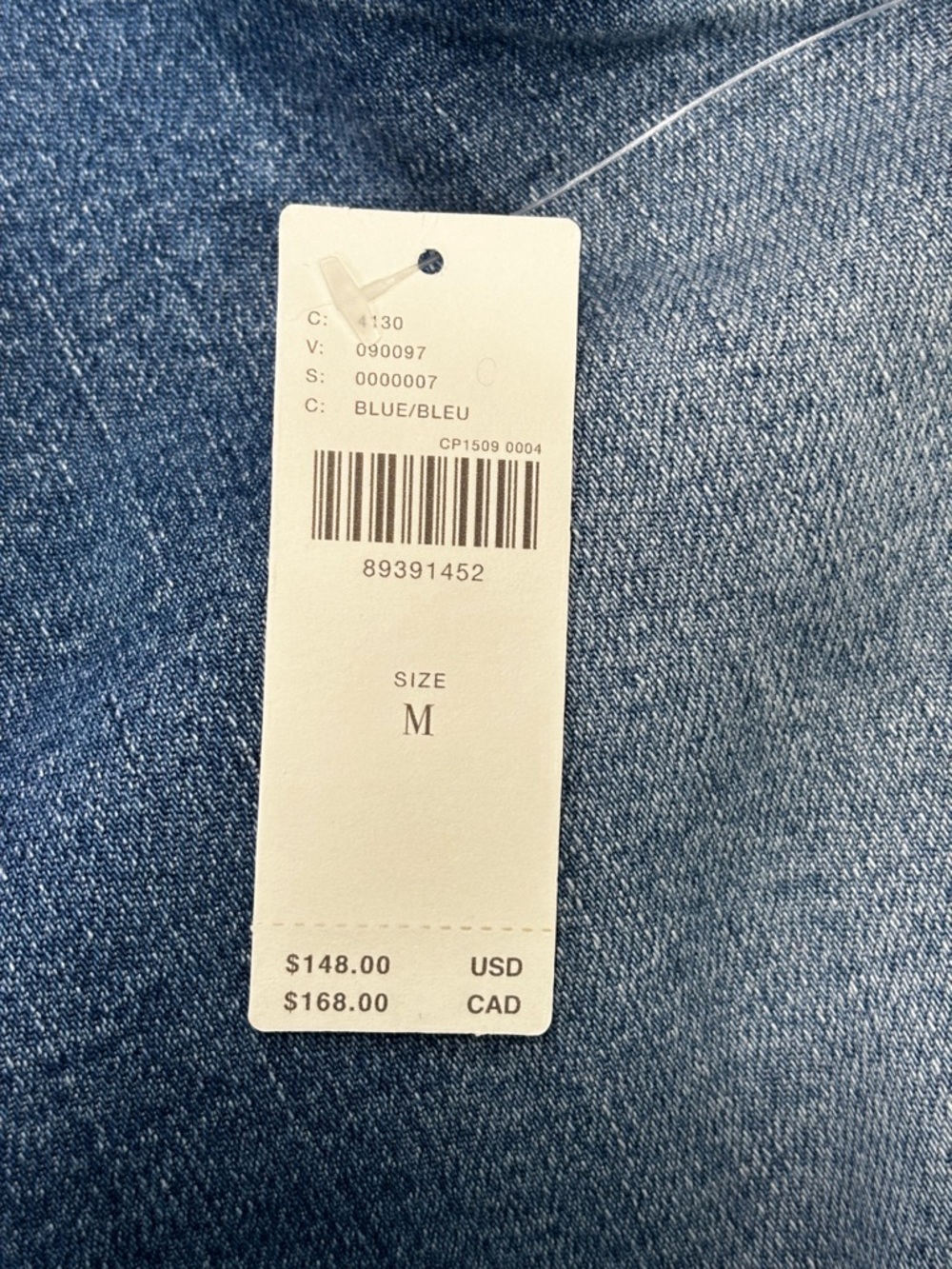 Pilcro Denim Shift Dress  NWT Size Medium Retail$148 Sold Out - Picture 8 of 9